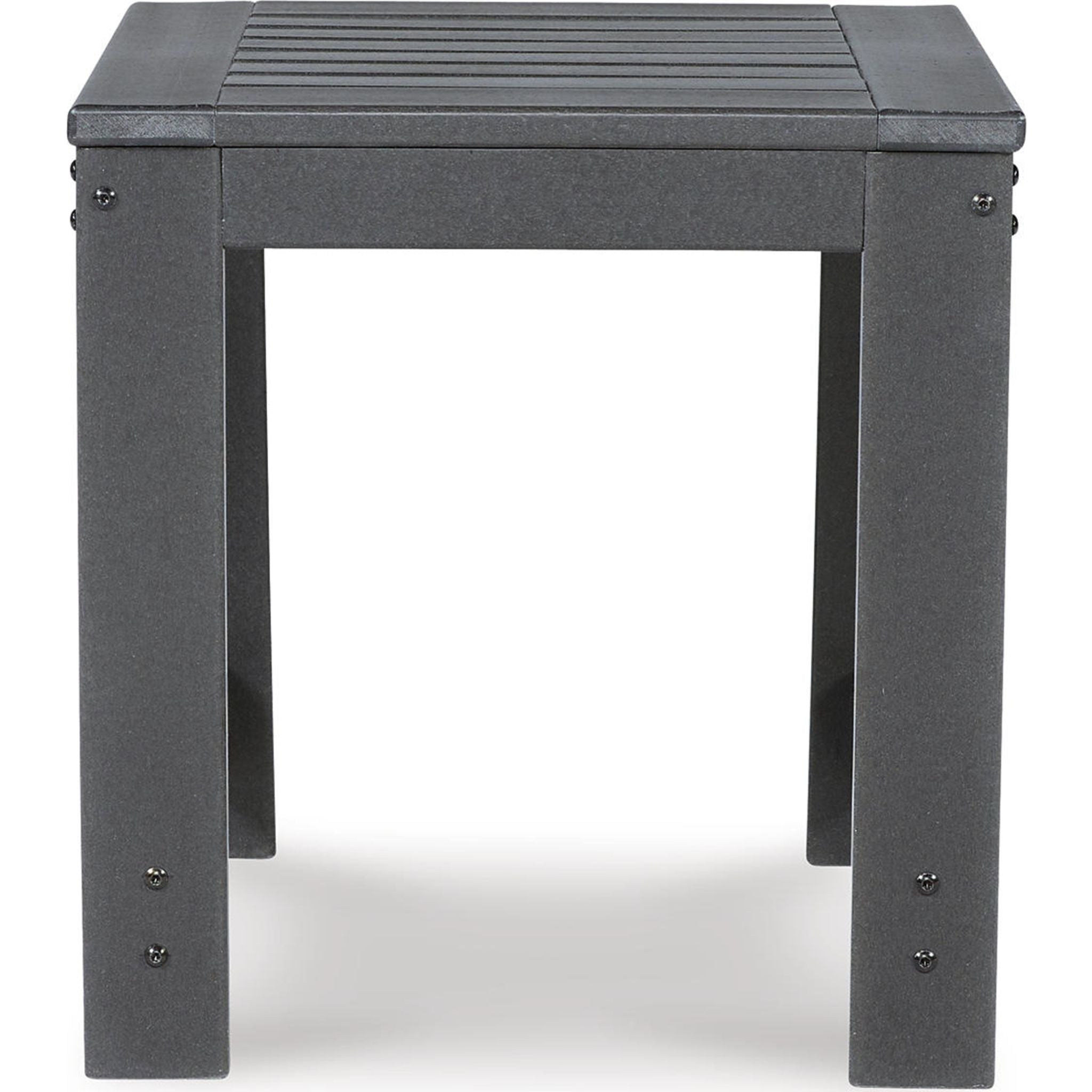 Amora Outdoor Square End Table - Weather-Resistant Patio Side Table for Garden, Poolside & Deck - Perfect for Coffee, Drinks & Decor