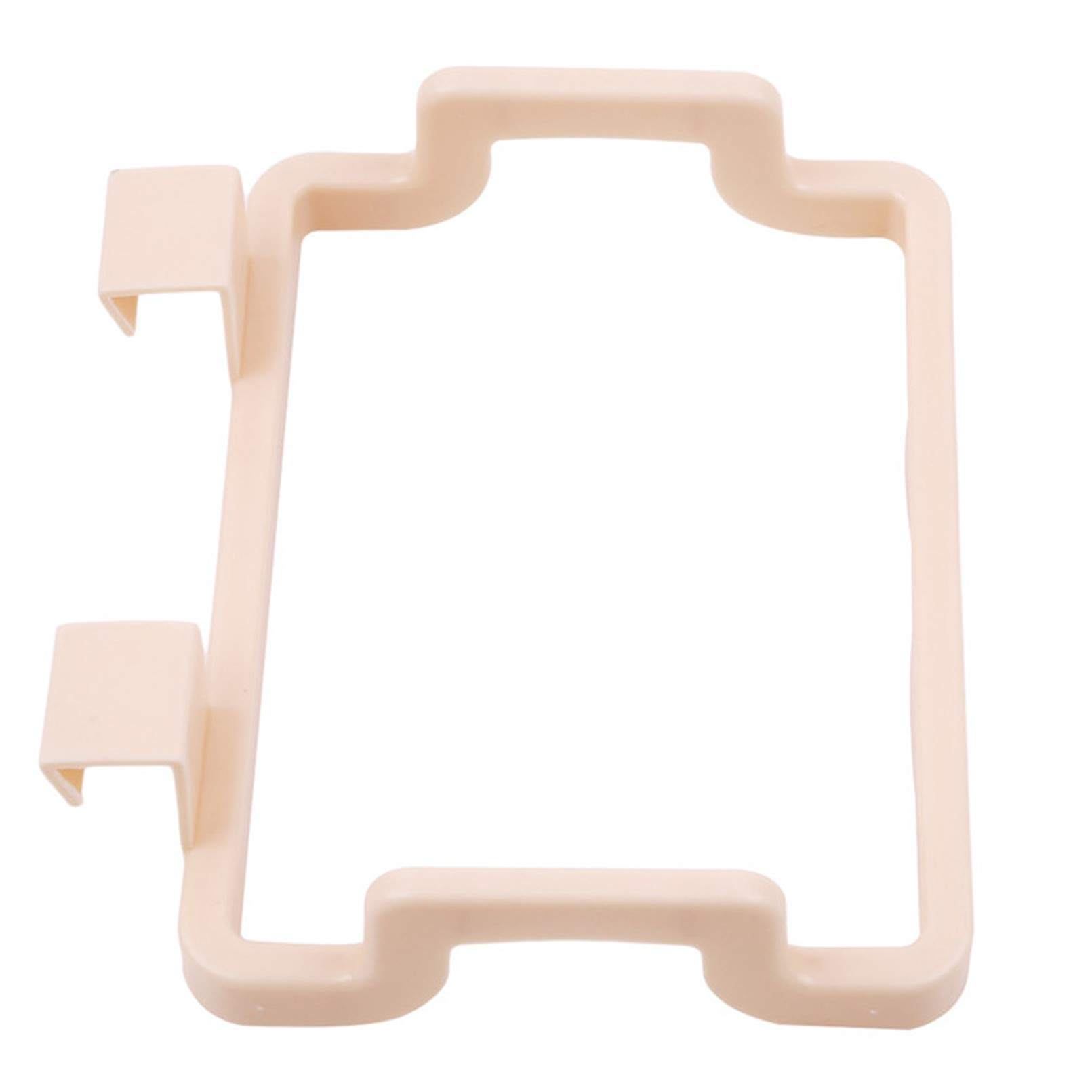 Botreelife Dual-Use Cabinet Hanging Trash Bag Holder & Towel Rack - Durable Kitchen Organizer for Under Sink Storage, Bathroom Towel Hanging - Beige