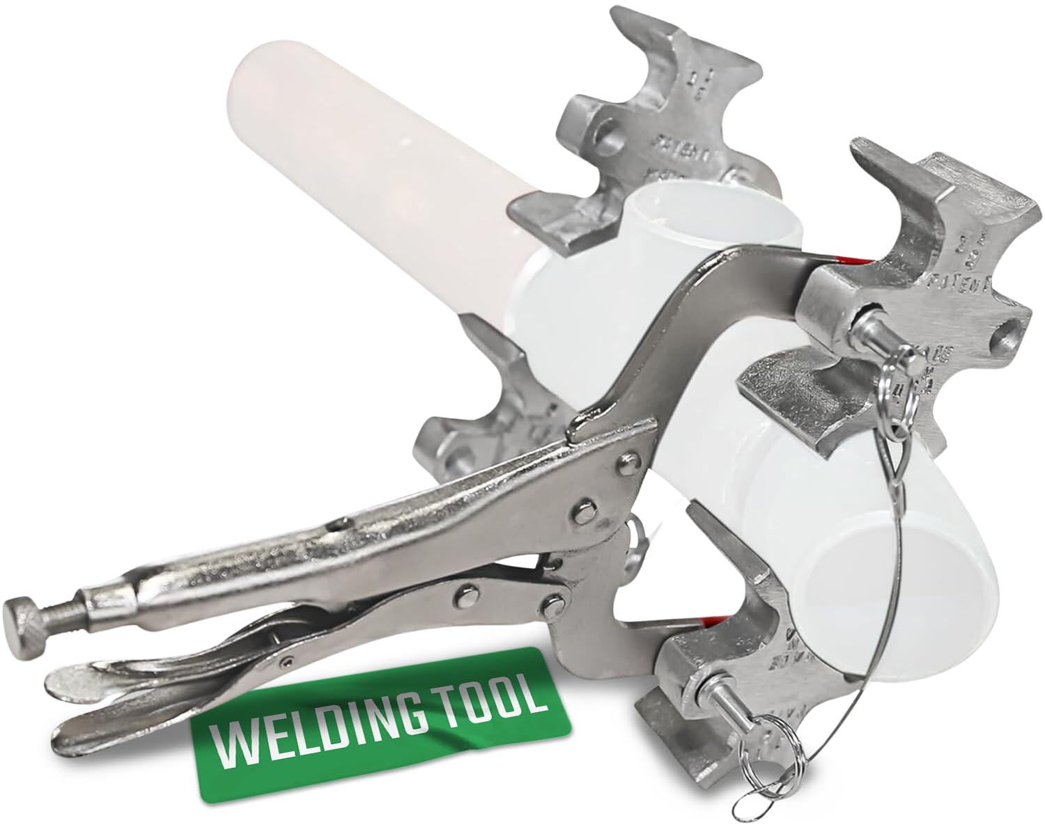 Sawyer Mfg 3rd Hand Welding Clamp - Portable Pipe Alignment Tool for Butt Weld Pipes - Lightweight Multifunctional Welder Accessory - Perfect for Plumbing, HVAC & Metal Fabrication Projects
