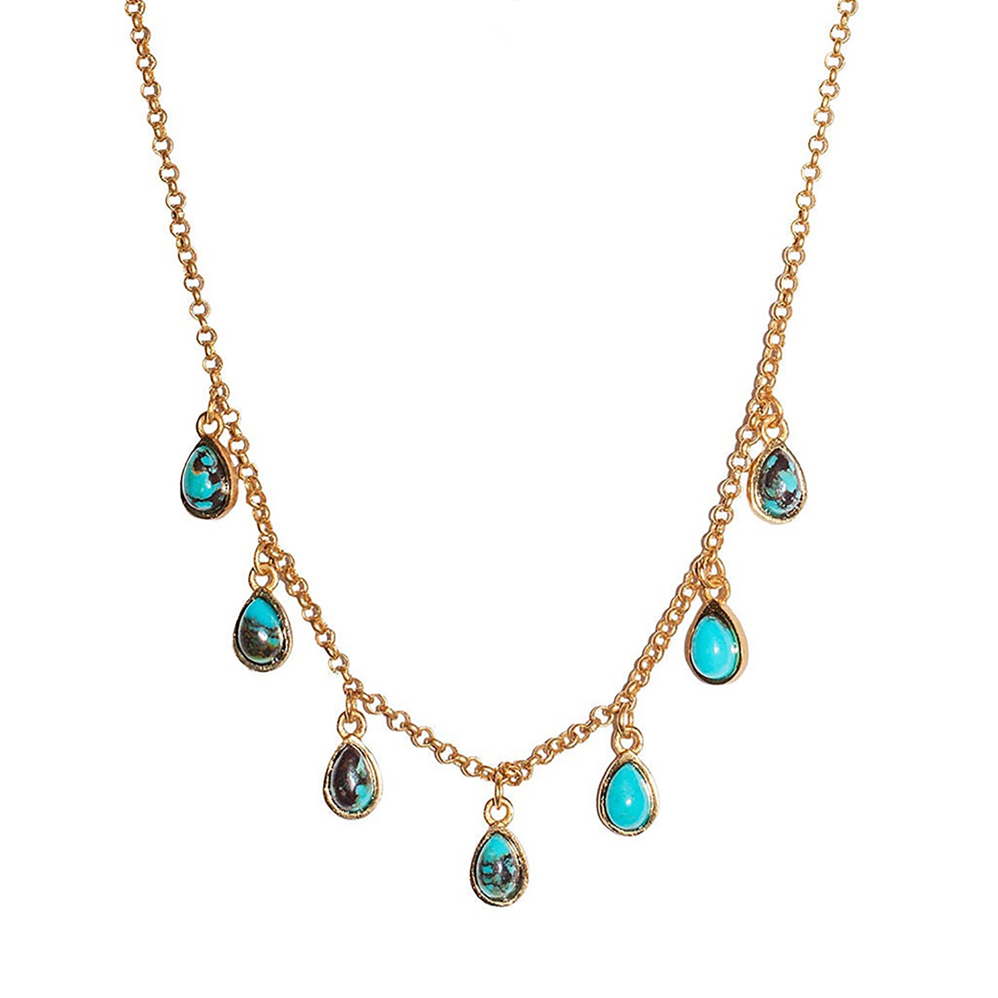 Rise & Shine Turquoise Collar Necklace for Women - Elegant Statement Jewelry for Office, Party & Special Occasions