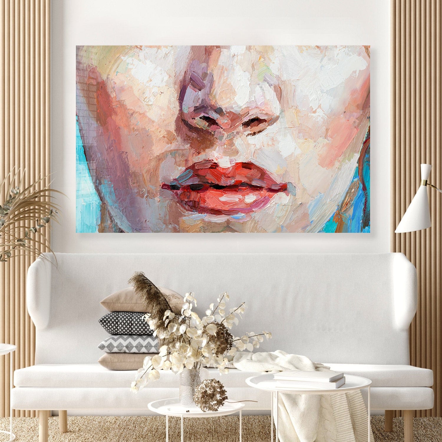 Innocence Painting - Tempered Glass Wall Art Decor for Living Room, Bedroom & Office - Modern Home & Office Wall Decor