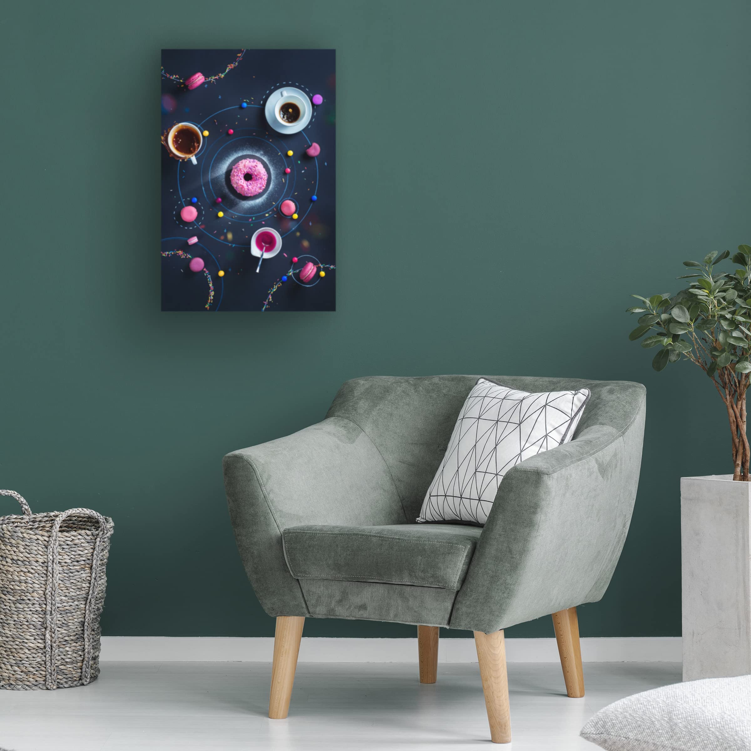 Trademark Fine Art 'Space Donut' Canvas Wall Art by Dina Belenko - Surreal Photography Print for Modern Home & Office Decor