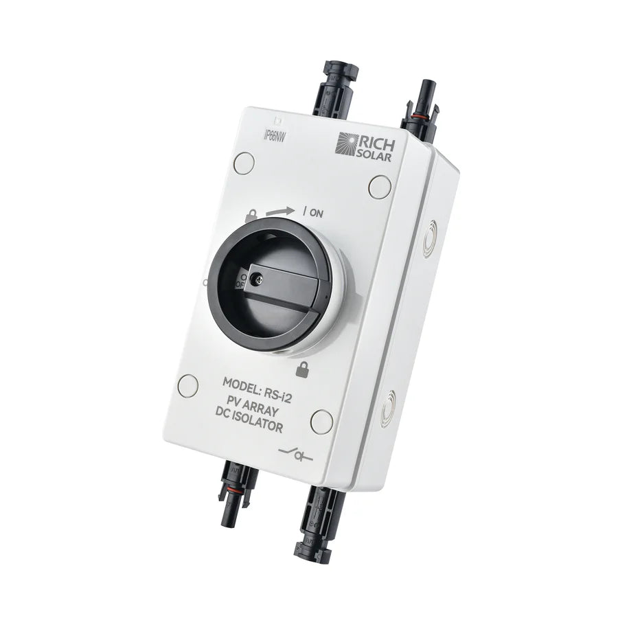 1500V 32A Solar PV DC Quick Disconnect Switch - 2 Pole 1 String RS i2 for Solar Panel Systems | Ideal for Residential & Commercial Solar Installations