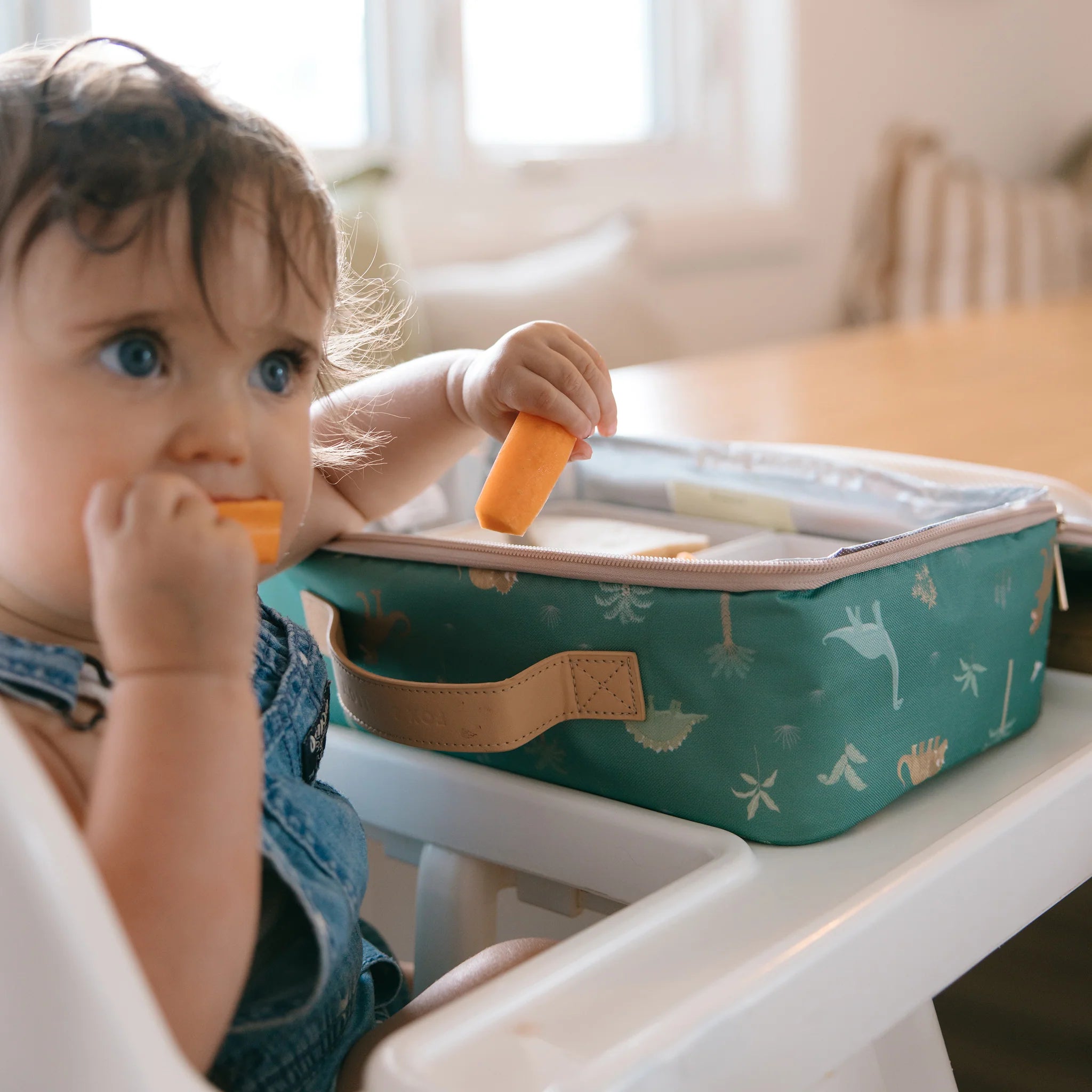 Dinosaur Insulated Lunch Box for Kids - BPA Free Thermal Cooler Bag for School, Picnic & Outdoor Activities