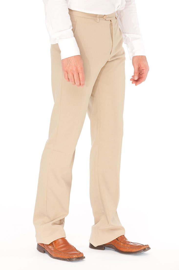BEIGE Linen Pants for Women - Comfortable Summer Trousers with Elastic Waist - Perfect for Beach, Travel and Casual Wear