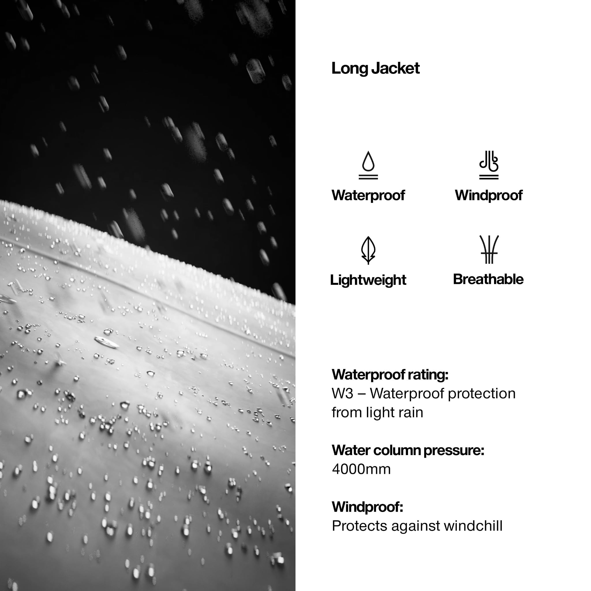RAINS Unisex Waterproof Long Jacket - Windproof Lightweight Coat for Men & Women | 2-Year Warranty | Perfect for Outdoor Activities, Commuting & Travel