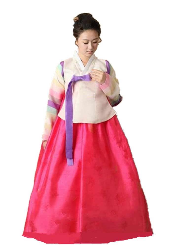 Korean Traditional Royal Hanbok Dress - Custom Made Korean National Costume for Bride & Party | Elegant White Hanbok for Weddings, Festivals & Cultural Events