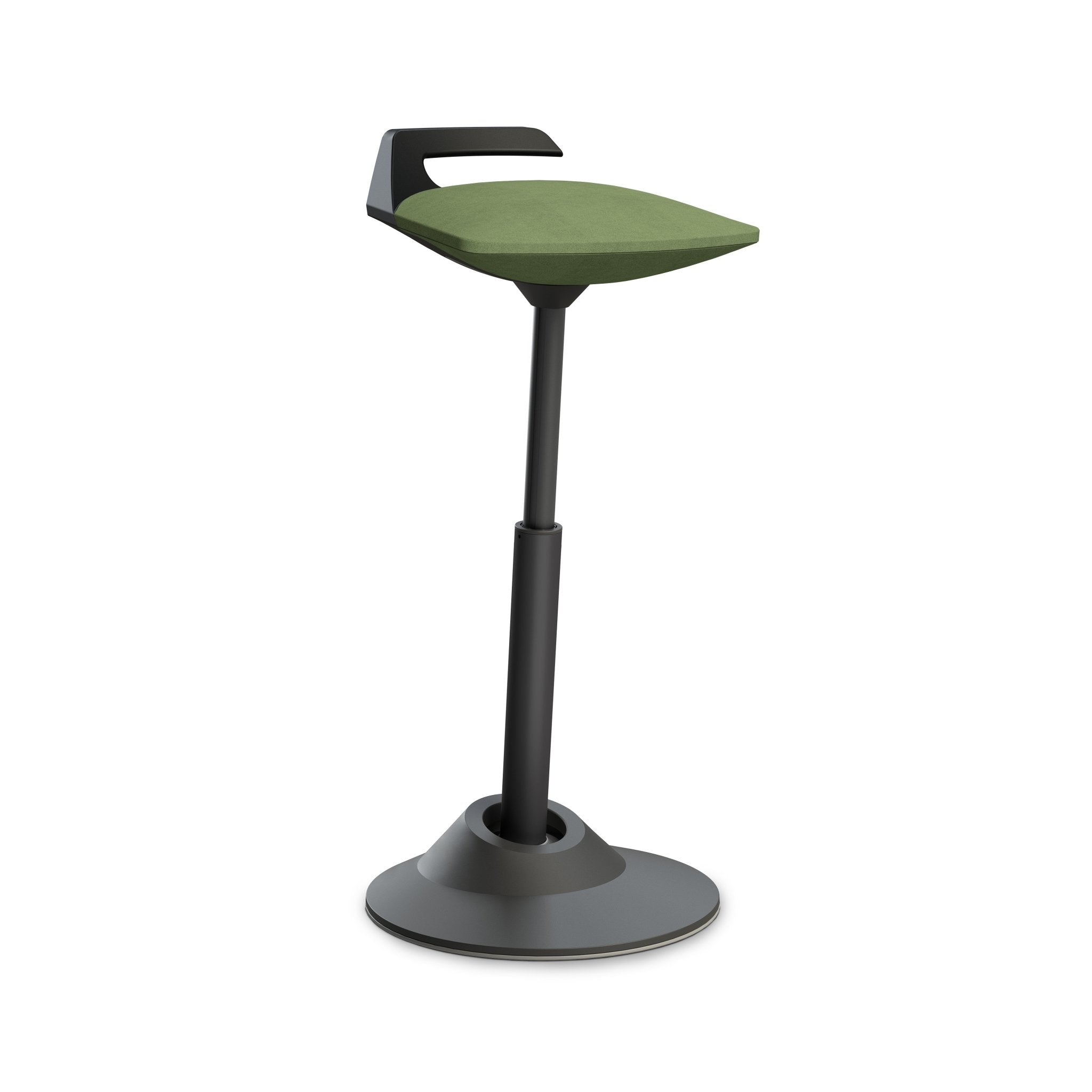 Aeris Muvman Black Ergonomic Office Chair - Adjustable Height & Lumbar Support for Home & Workspace Comfort