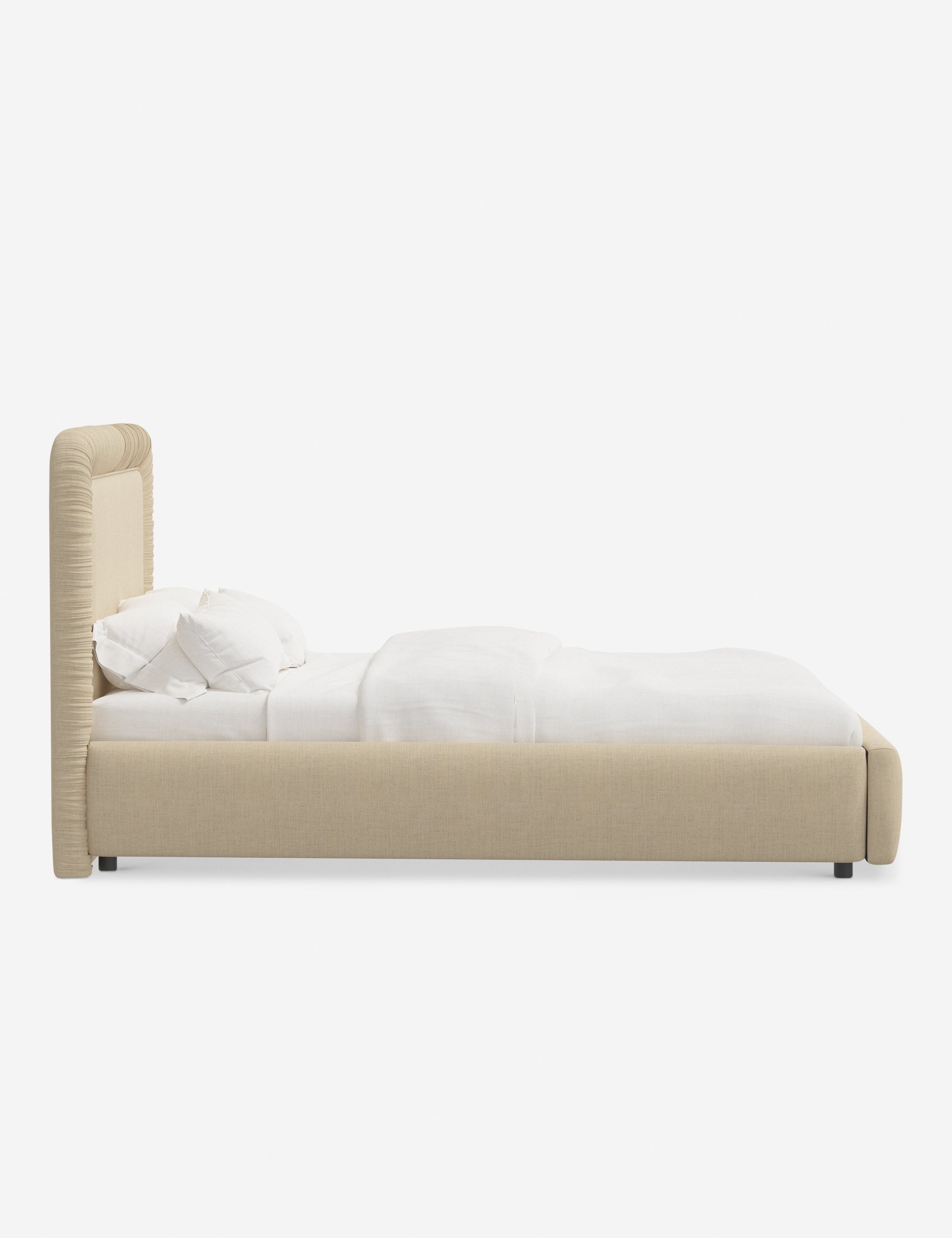 Courtet Platform Bed Frame - Modern Minimalist Wooden Bed with Storage - Perfect for Small Bedrooms, Guest Rooms & Studio Apartments