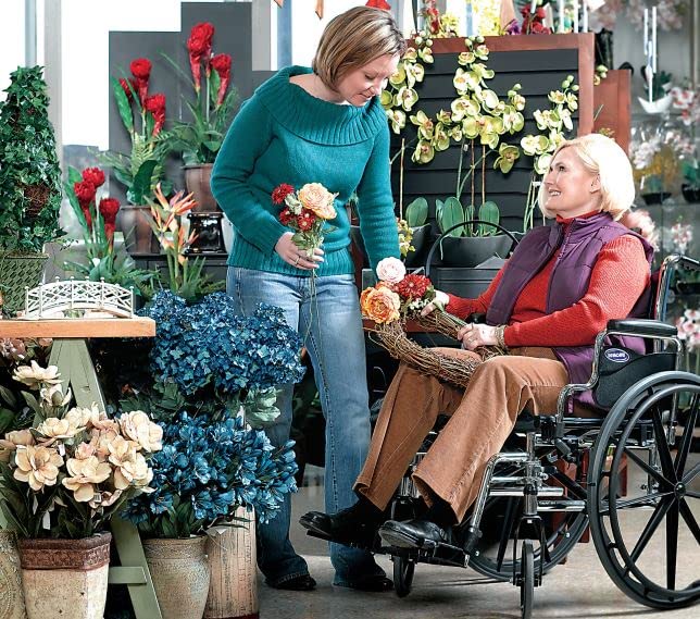 Invacare Tracer SX5 Lightweight Folding Wheelchair for Adults - 16