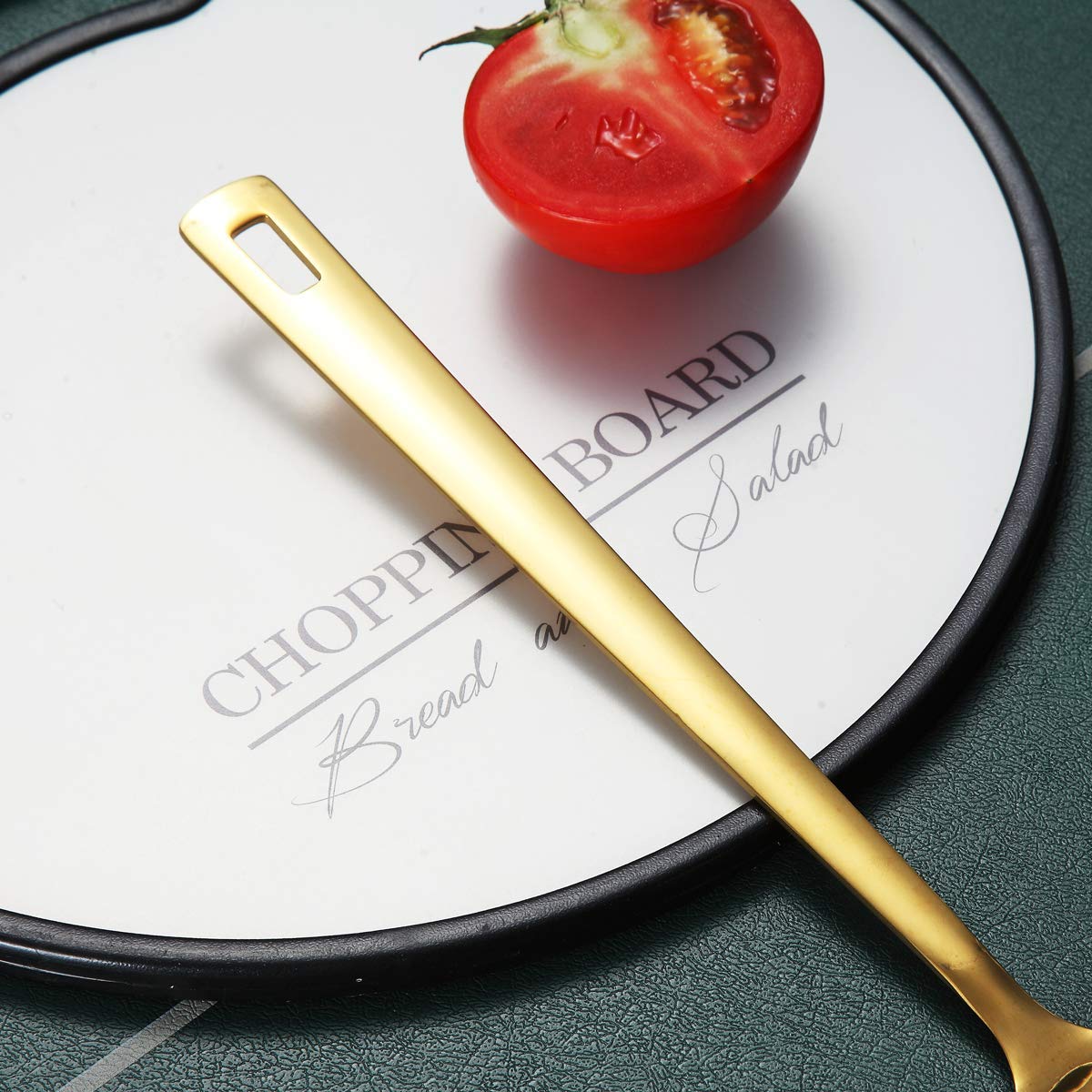 Premium Gold-Plated Stainless Steel Soup Ladle - Berglander Titanium Gold Kitchen Ladle for Cooking, Serving & Stirring | Dishwasher Safe & Easy Clean | Perfect for Soups, Stews, Sauces & Buffet Serving