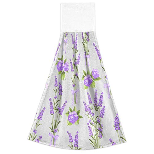 Lavender Purple Kitchen Hand Towel Set - 12
