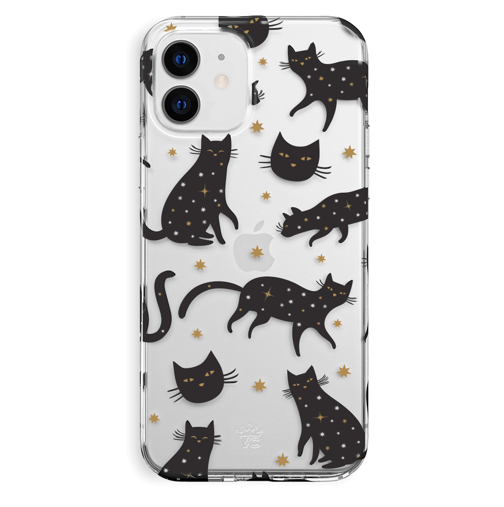 Black Cat Clear iPhone Case - Slim Protective Cover for iPhone [Model] - Cute & Durable Phone Case for Everyday Use