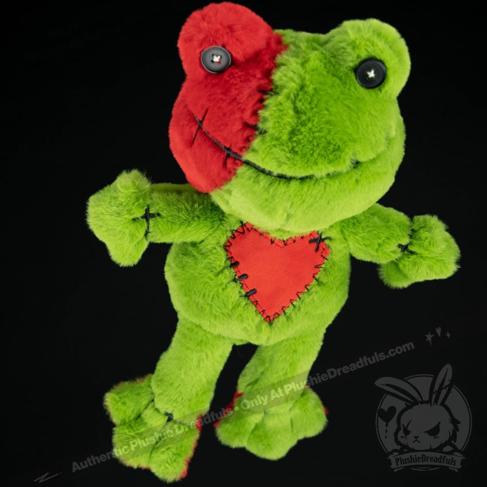 Plushie Dreadfuls Love Frog Stuffed Animal - Soft Cuddly Plush Toy for Kids, Valentine's Gift & Anxiety Relief Companion | Perfect for Bedtime, Gifts & Emotional Support