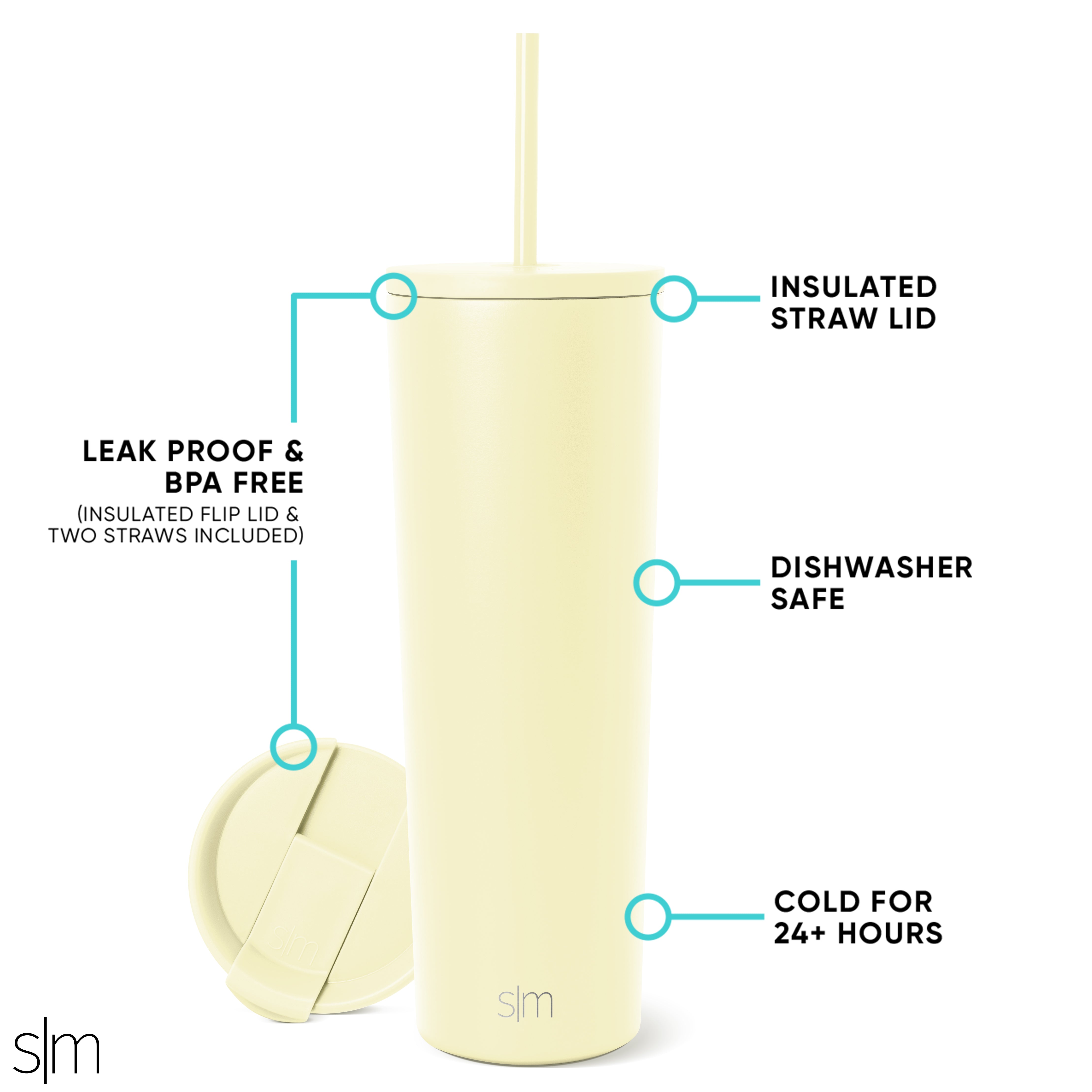28Oz Classic Tumbler with Lid and Straw - Stainless Steel Vacuum Insulated Cup for Hot & Cold Drinks - Perfect for Coffee, Tea, Water - Ideal for Office, Travel, Gym, and Outdoor Activities