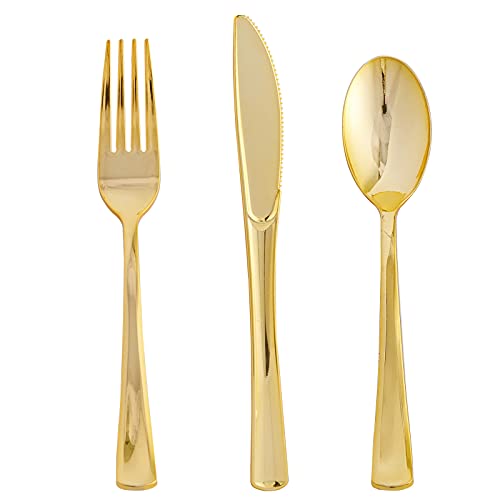 Gold Plastic Cutlery