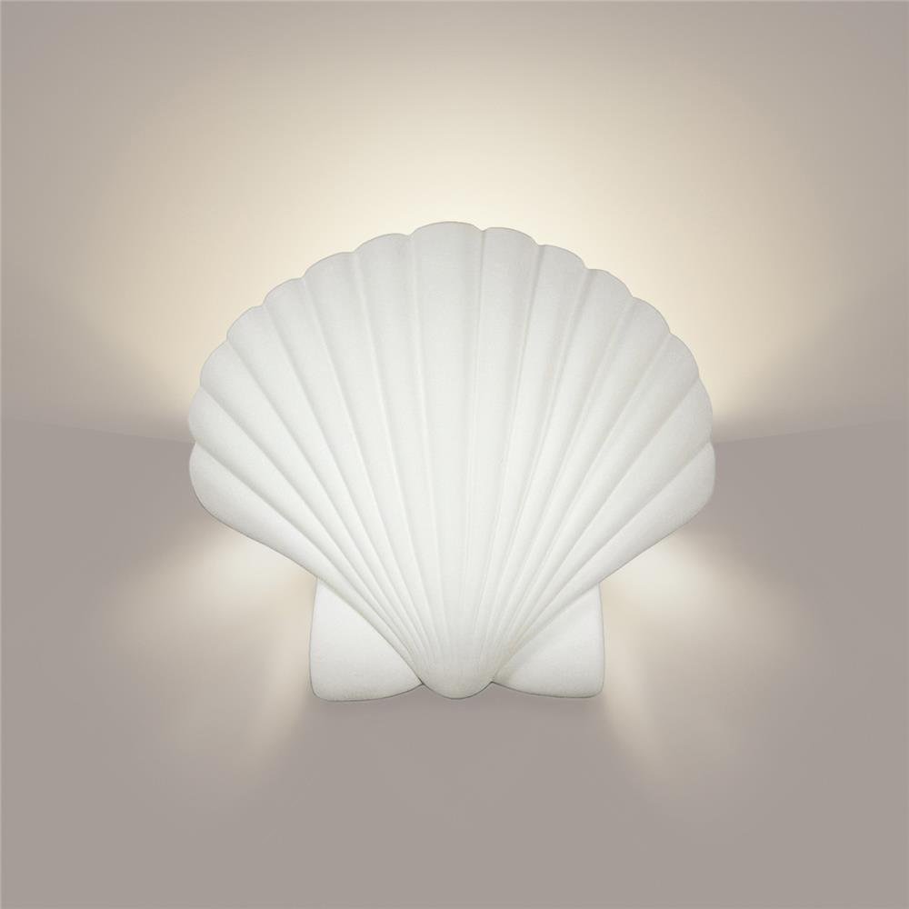 A19 Key Biscayne Wall Sconce Light Fixture - 4x10x10 Inches, Bisque Finish - Perfect for Bedroom, Hallway & Porch Lighting