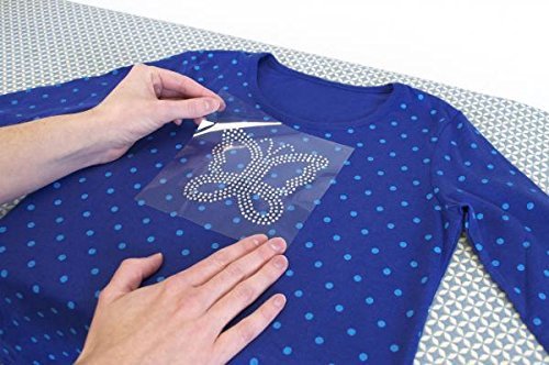 36pcs Hotfix Rhinestone Iron-On Transfers - Neon Pink Heart Studs for DIY Clothing, Hats, Bags & Accessories Decoration