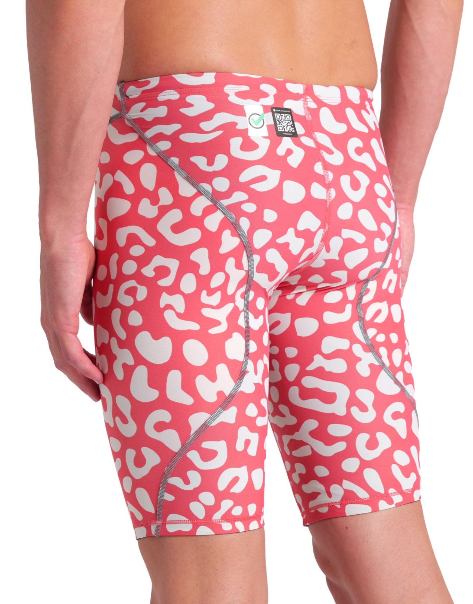 Limited Edition Powerskin ST NEXT Jammer - High Performance Swimwear in Leopard Skin Geranium Print for Competitive Swimming & Training