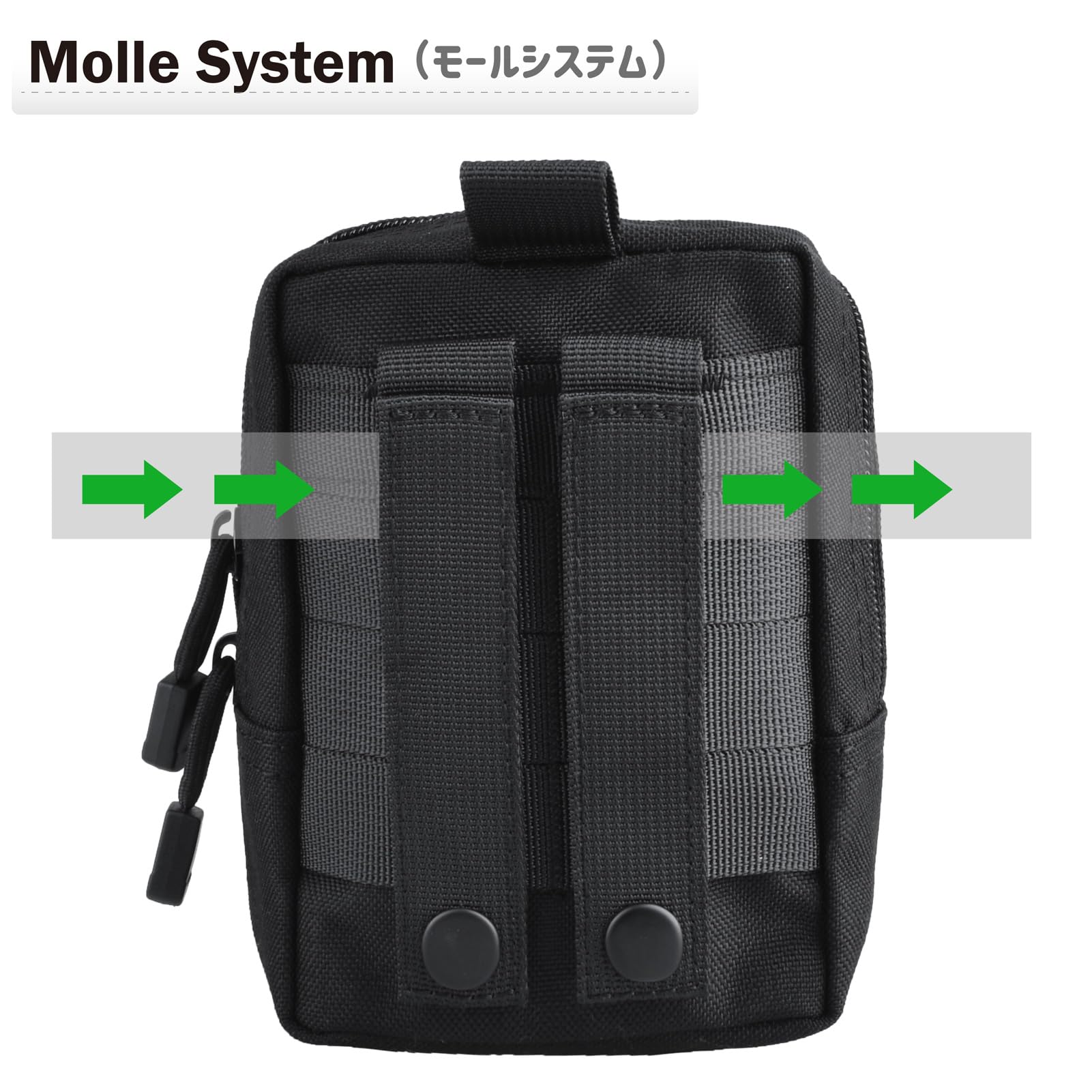 Azarxis MOLLE Pouch - Tactical Compact EDC Utility Waist Bag for Military Backpack | Small Gear Organizer for Survival, Hiking & Outdoor Adventures