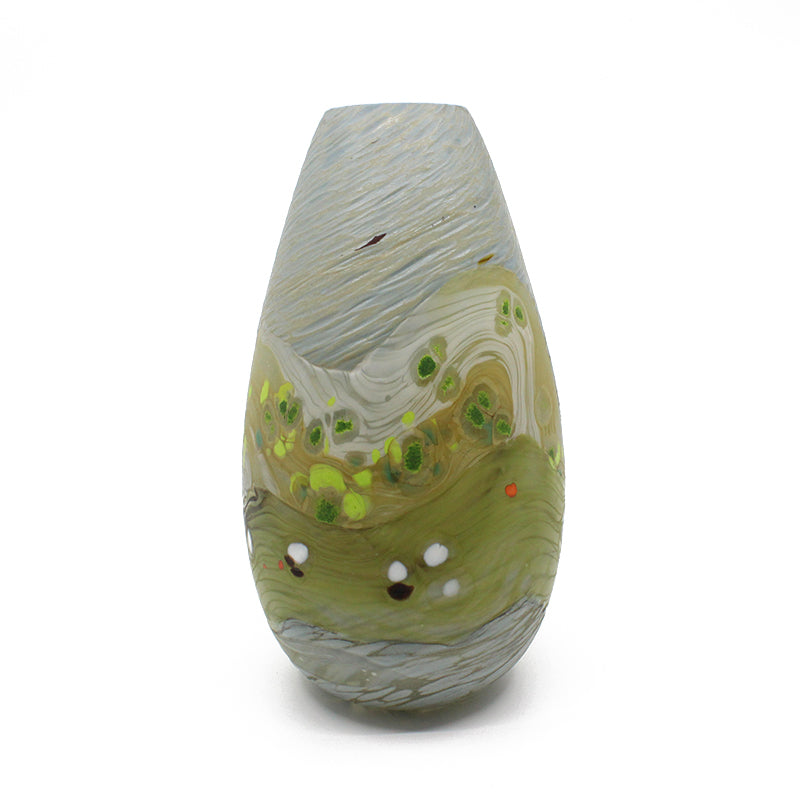Handmade Alpine Volcanic Teardrop Glass Vase - Elegant Home Decor for Living Room, Dining Table & Wedding Centerpieces