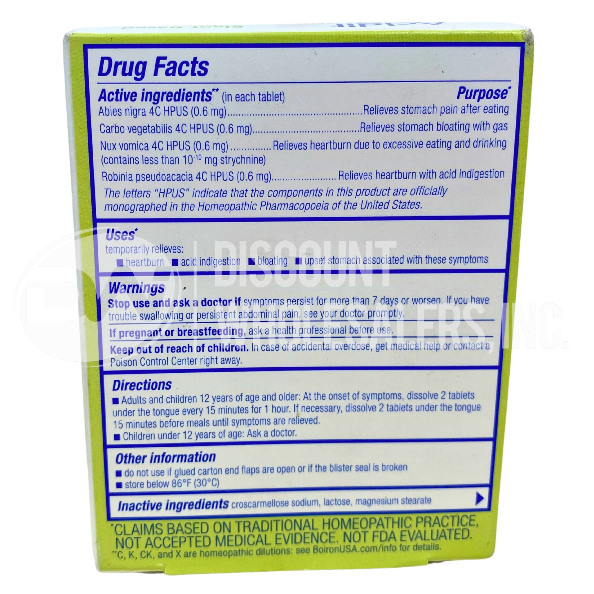 Acidil Heartburn & Indigestion Relief Tablets - Fast-Acting Antacid for Acid Reflux & Upset Stomach - 50 Count Bottle - Perfect for After Meals, Travel & Nighttime Relief