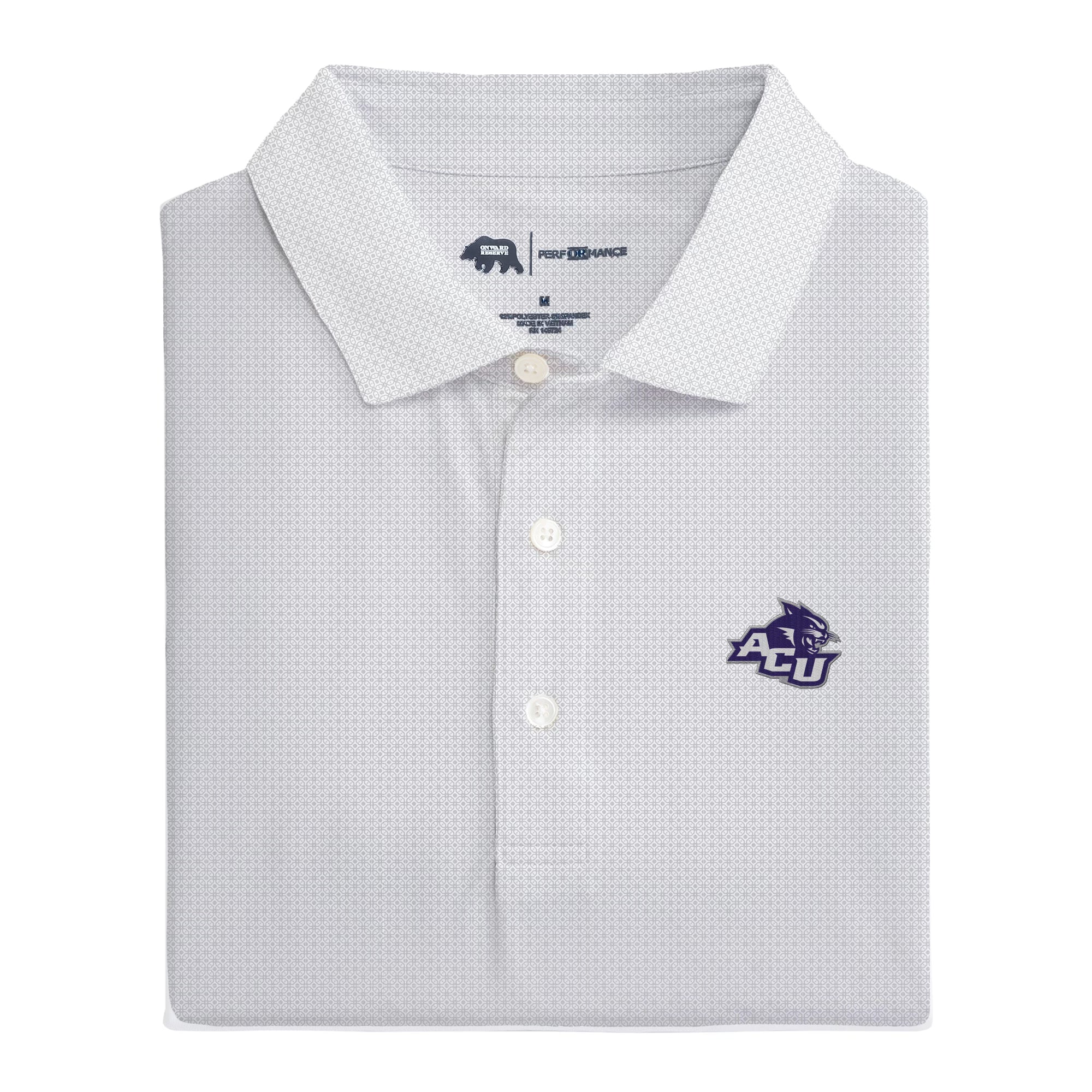 Abilene Christian Range Printed Performance Polo Shirt for Men - Moisture-Wicking, Breathable Golf & Casual Wear