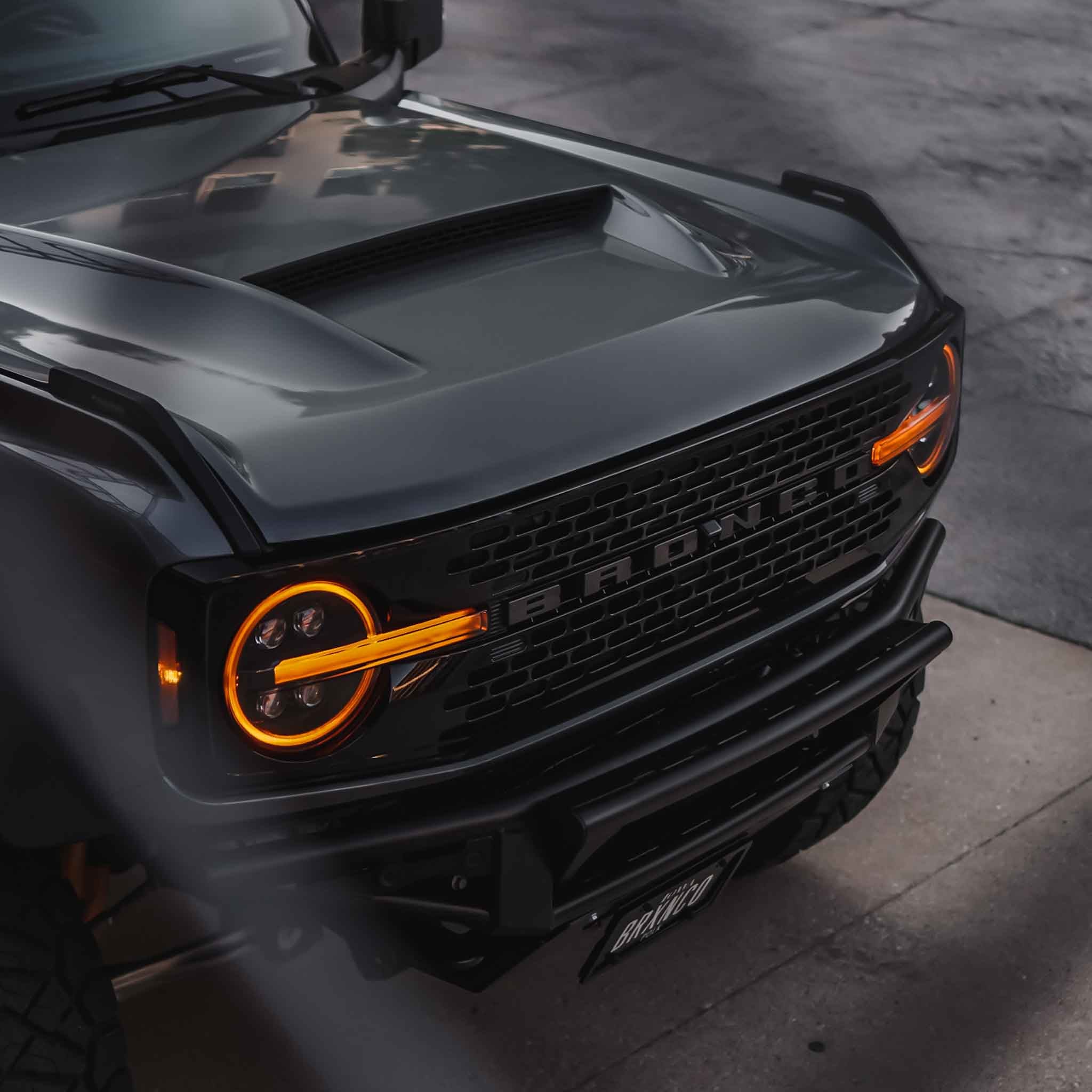 2021-2025 Ford Bronco Ram Air Hood - High Performance Cold Air Intake Scoop for Off-Road & Street Driving - Enhances Engine Cooling & Airflow for Adventure & Daily Commute