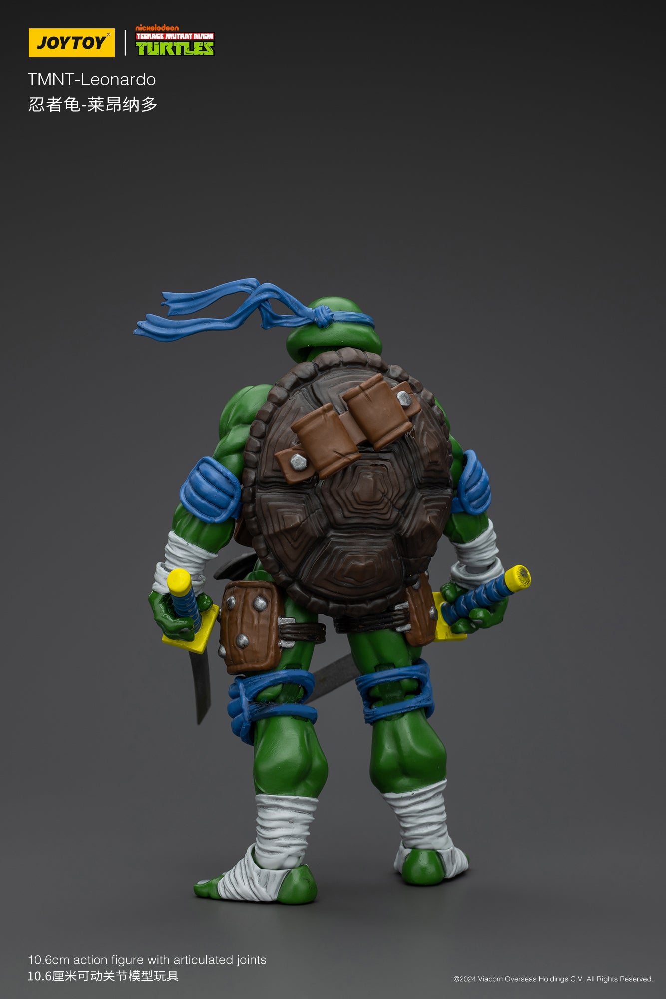 1/18 JOYTOY TMNT Action Figures Set - Michelangelo, Donatello, Leonardo & Raphael (Reissue Version) - Collectible Teenage Mutant Ninja Turtles Toys for Display & Play