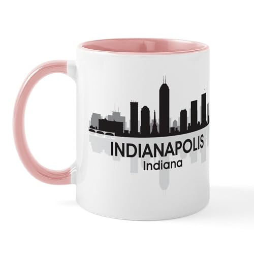 White/Pink Inside - Indianapolis Skyline Mug