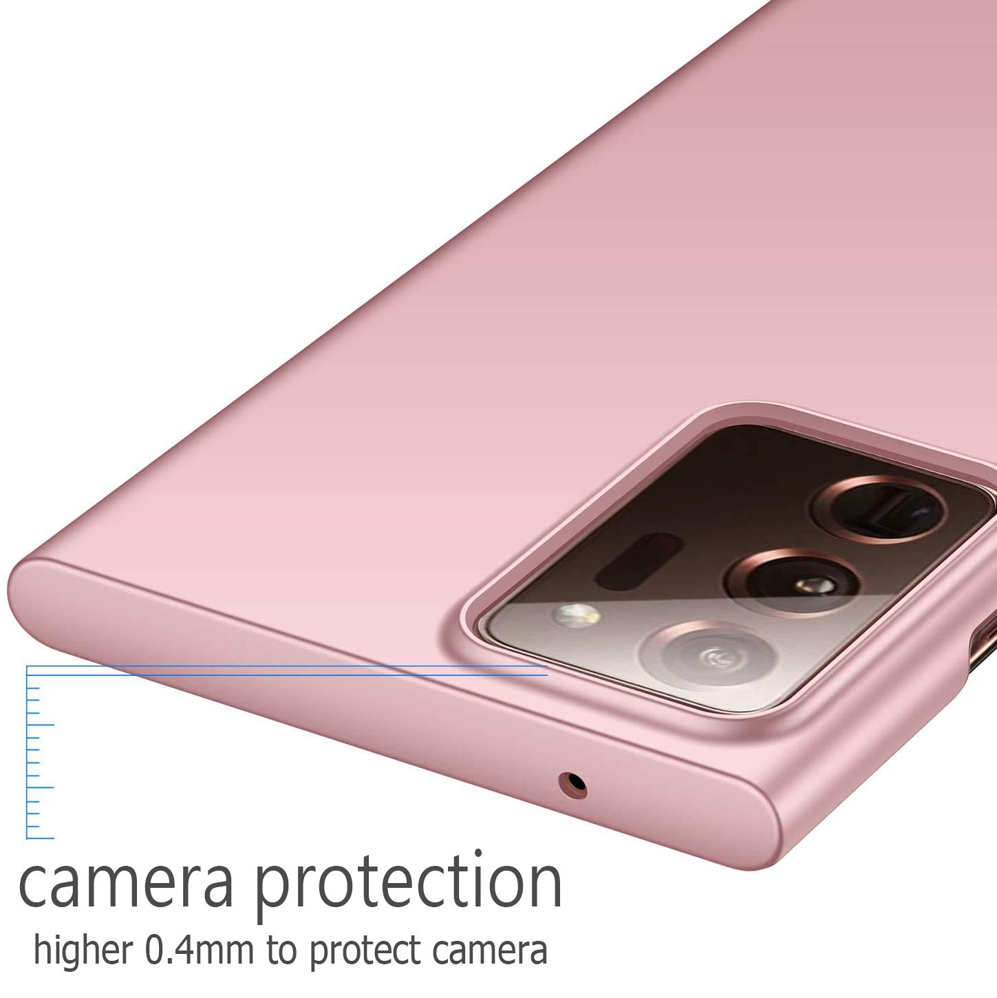 Slim Matte Protective Phone Case for Samsung Galaxy Note 20 - Anti-Scratch & Fingerprint Resistant Hard PC Cover in Pink | Perfect for Everyday Use, Work & Travel