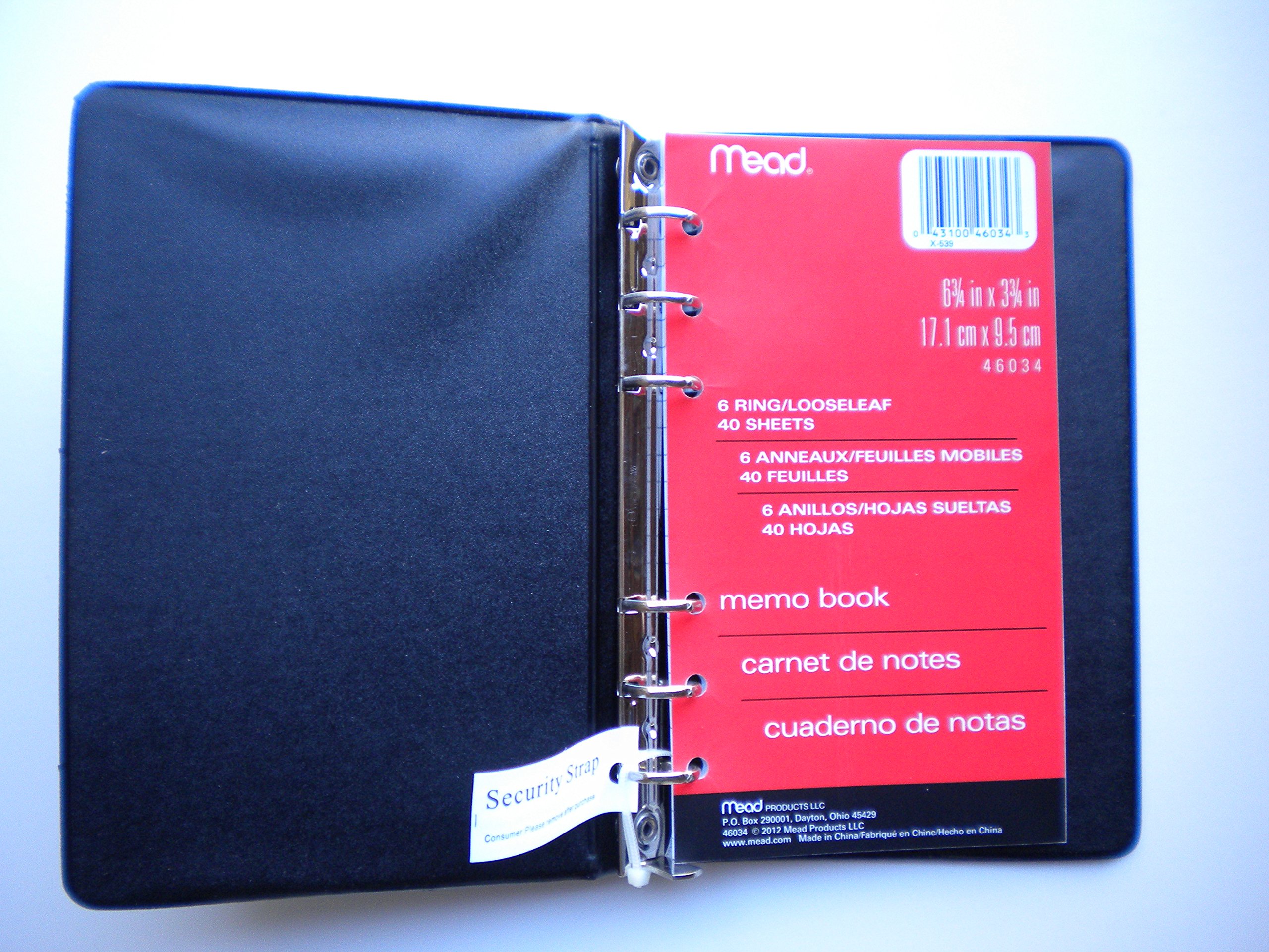 Mead 46034 Mini Binders Variety Pack - 4 Colors, 6.75