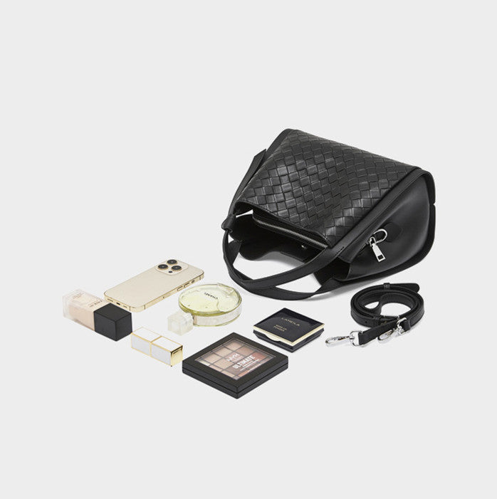 Stylish Woven Handbag with Adjustable & Detachable Straps - Perfect for Work, Travel & Everyday Use