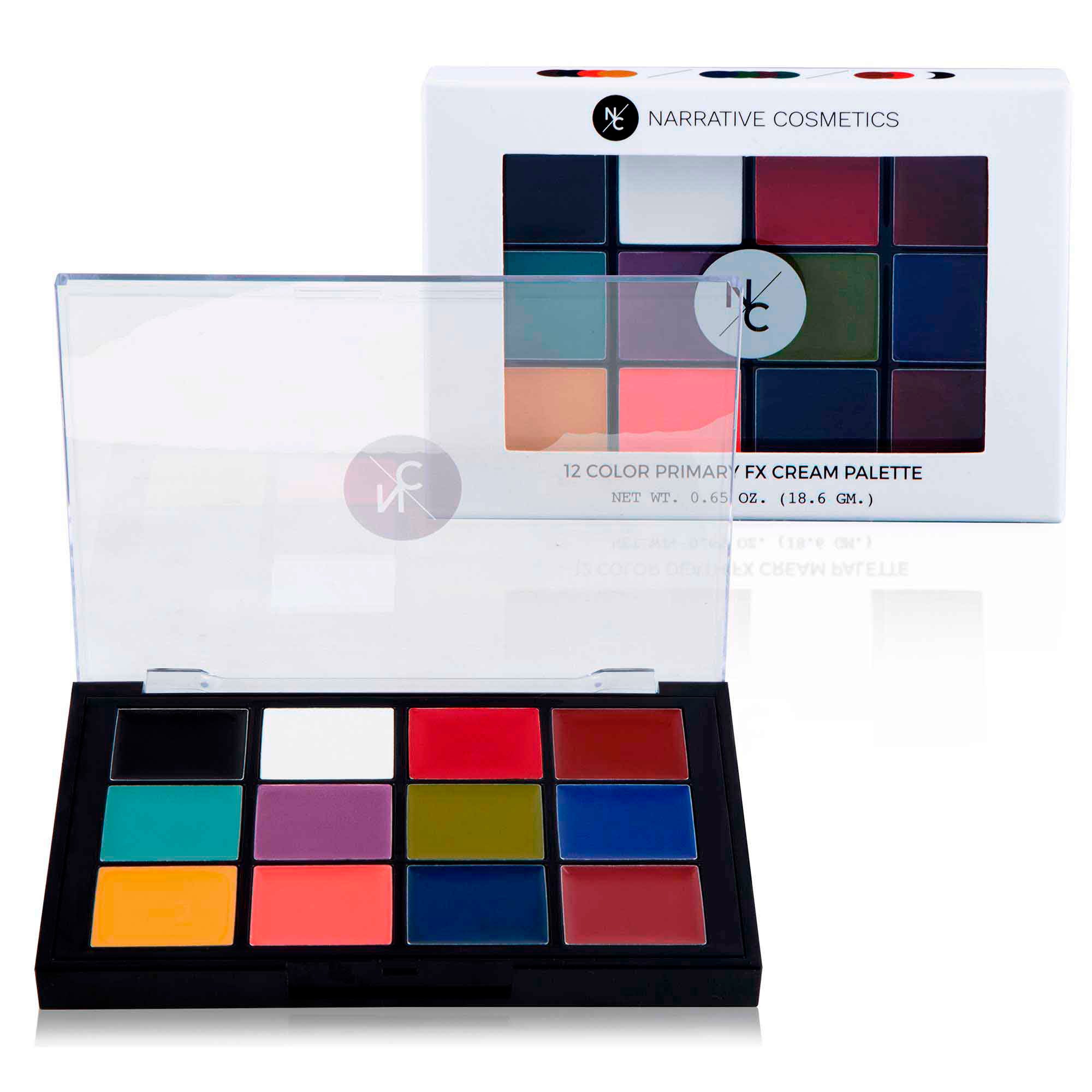 Quick Drying FX Cream Makeup Palette - Professional Special Effects Makeup for Halloween, Cosplay & Theater - Waterproof & Long Lasting