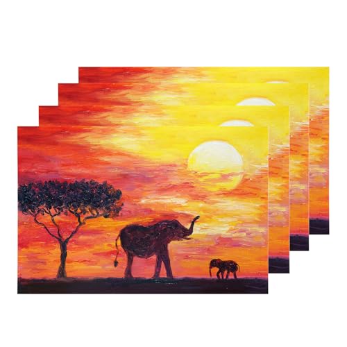 Natural Scenery Sunset 2 Red