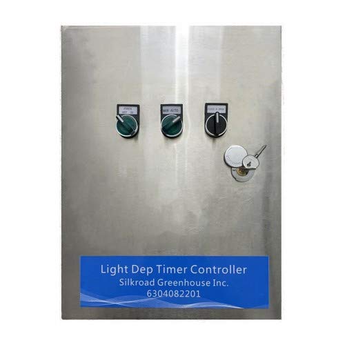 Programmable Digital Timer Light Dep Greenhouse Blackout Tarp & Motor Control Panel - Greenhouse Ventilation Controller for Indoor Grow Rooms, Hydroponics & Commercial Farming