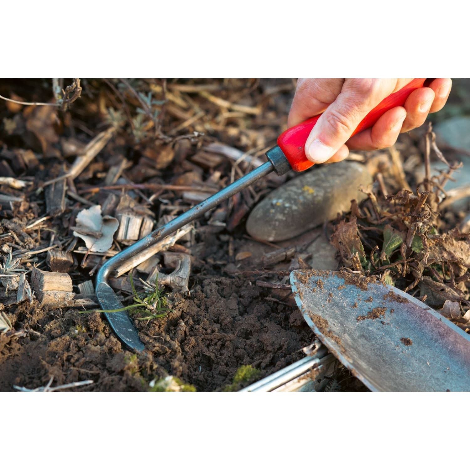 FELCO 421 Professional Gardening Hand Tool - Stainless Steel Weeder for Efficient Weed Removal | Perfect for Home Gardens, Lawns, and Landscaping Projects