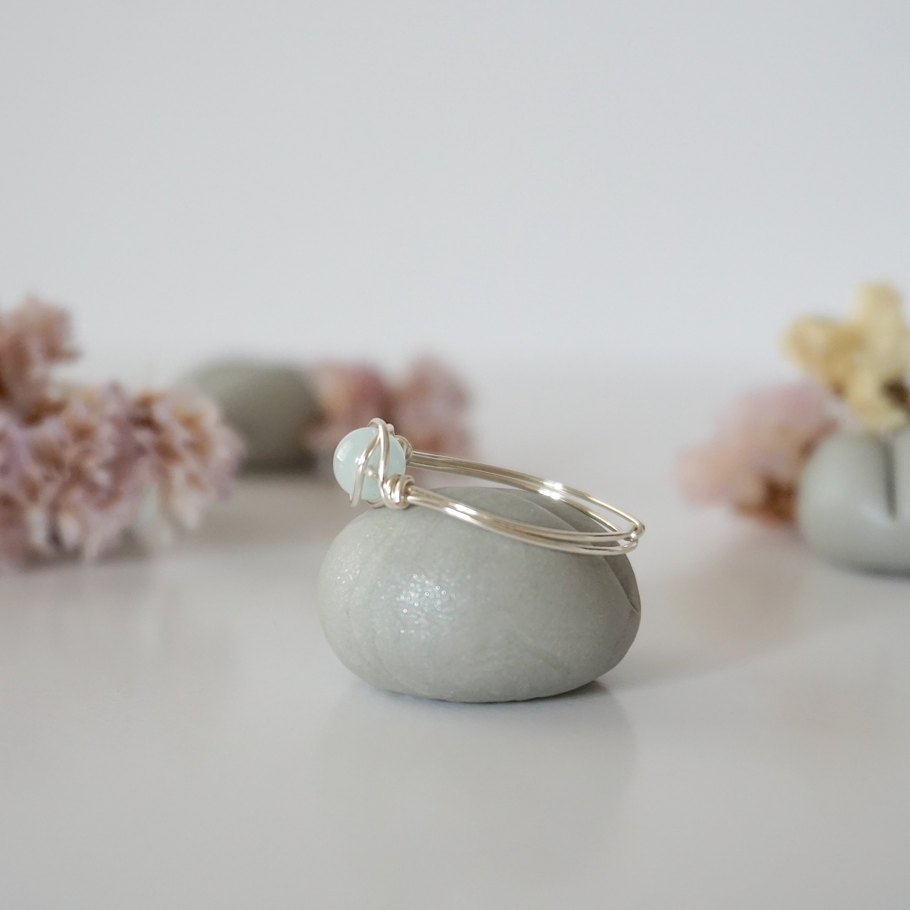 Elegant Aquamarine Birthstone Ring for Women - March Birthstone Jewelry Gift for Mom, Sister, Wife - Perfect for Birthdays, Anniversaries & Special Occasions