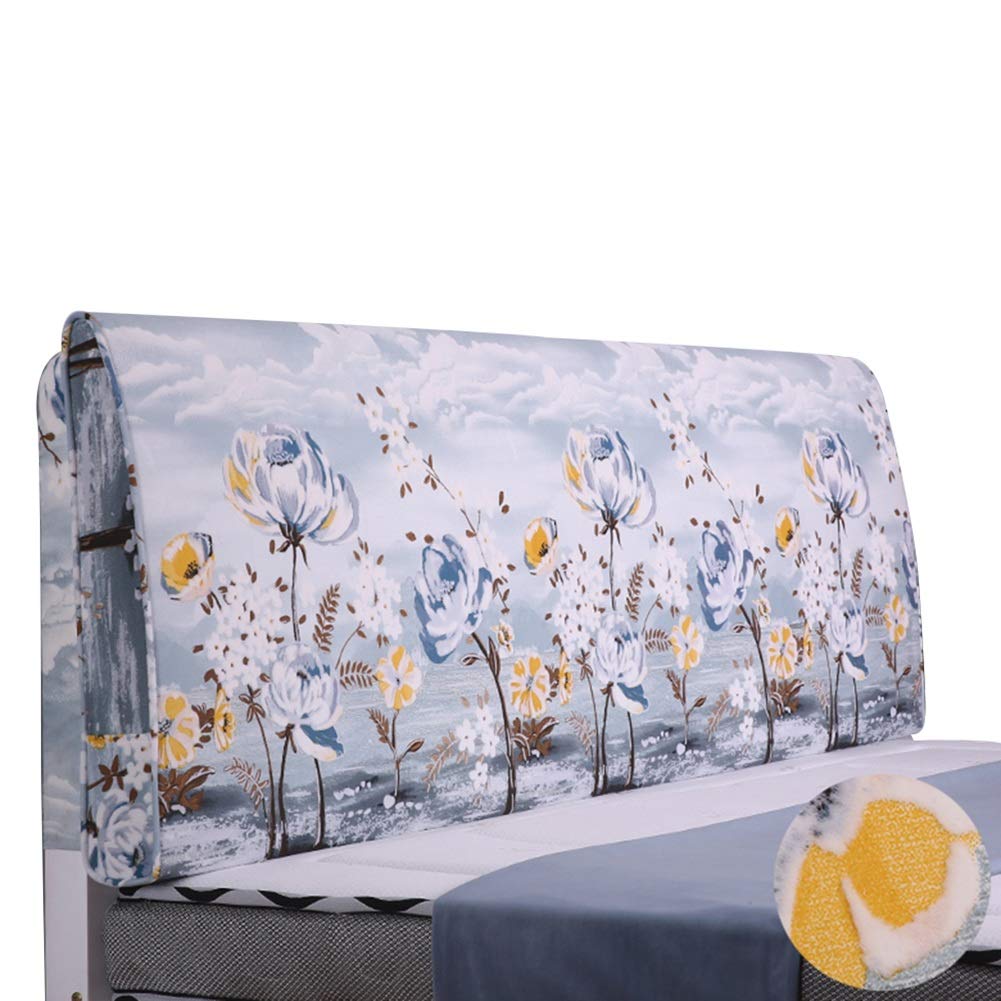 Headboard Reading Pillow with Lumbar Support - Ergonomic Curved Design for Back & Waist Comfort, Upholstered Bed Backrest (90x10x60cm, Color A) - Perfect for Bedroom Lounging, Reading, Watching TV & Relaxation