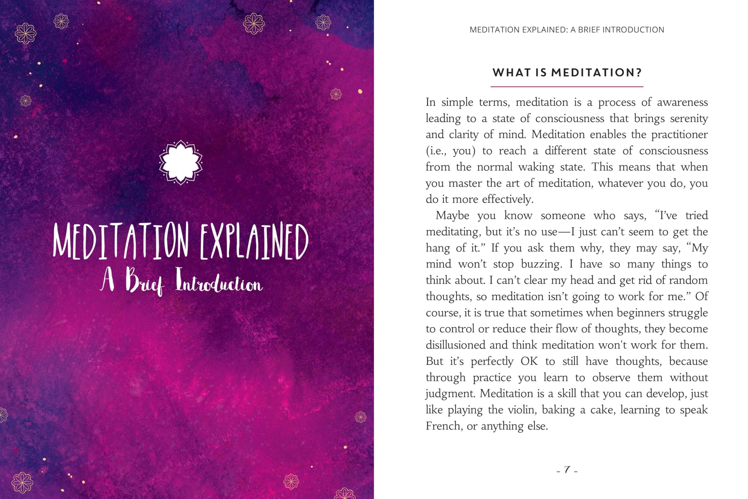 The Little Book of Meditations: Daily Reflections for Mindfulness, Peace & Spiritual Growth | Perfect for Morning Routine, Stress Relief & Self-Care
