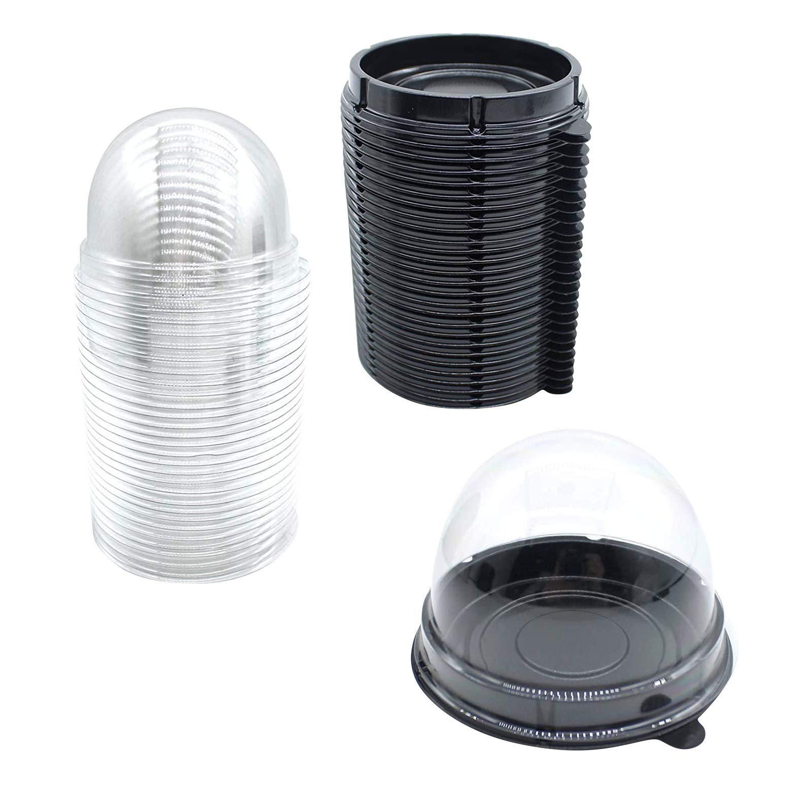 100PCS Disposable Nonstick Baking Boxes for Mooncakes, Cakes & Desserts - Black, One Size | Perfect for Home Baking, Party Treats & Holiday Dessert Preparation