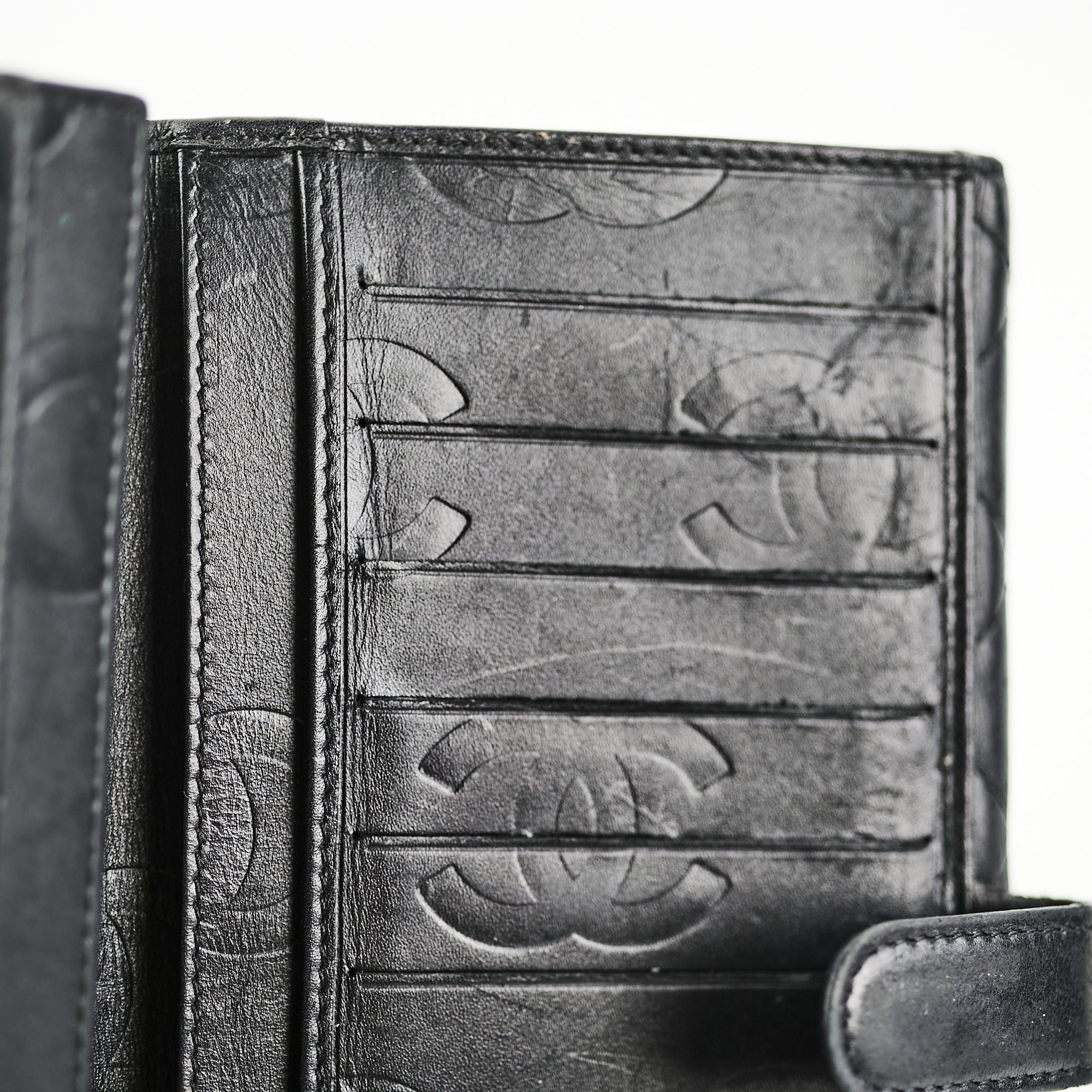 Chanel Quilted Cambon Wallet for Women - Black Leather Designer Wallet with CC Logo - Perfect for Everyday Use, Travel & Luxury Gift Giving