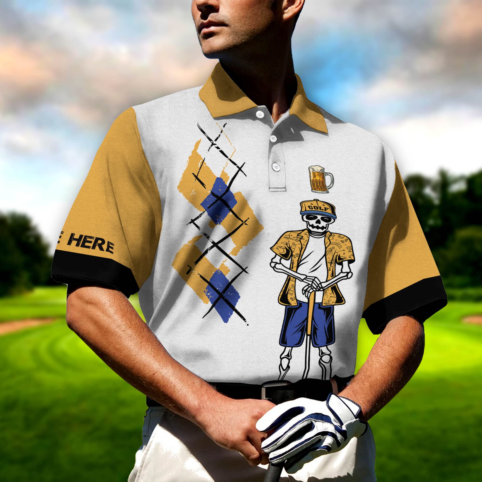 Funny Golf Shirts for Men - Personalized Golf Polo Shirts - Best Gifts for Dad & Retirement - Perfect for Golf Tournaments, Father's Day & Casual Wear