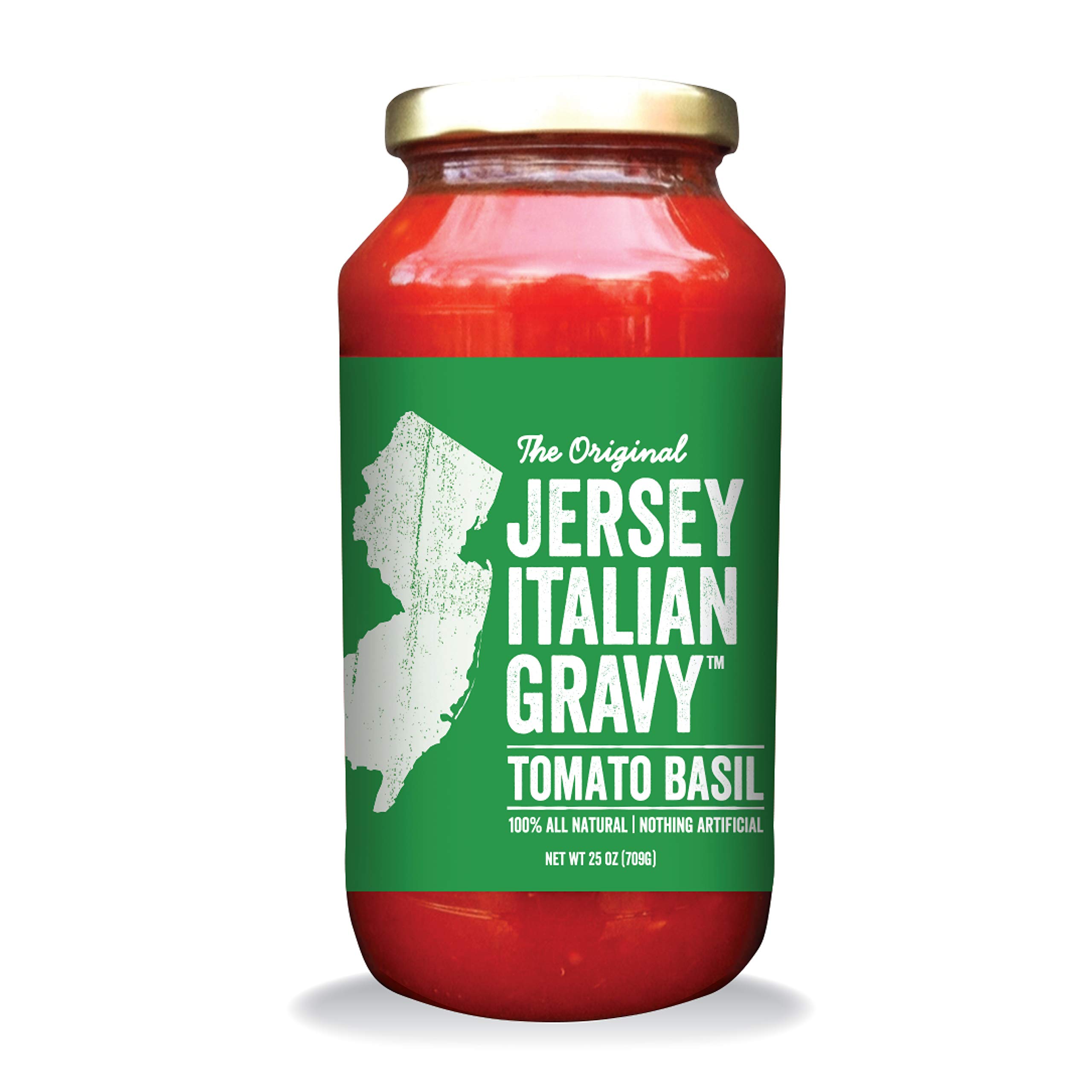 Authentic Italian Tomato Basil Pasta Sauce - 24 OZ Jar (12 Pack) | All Natural, Vegan Friendly Gourmet Gravy | No Artificial Ingredients | Perfect for Pasta, Pizza, Lasagna & Italian Cooking