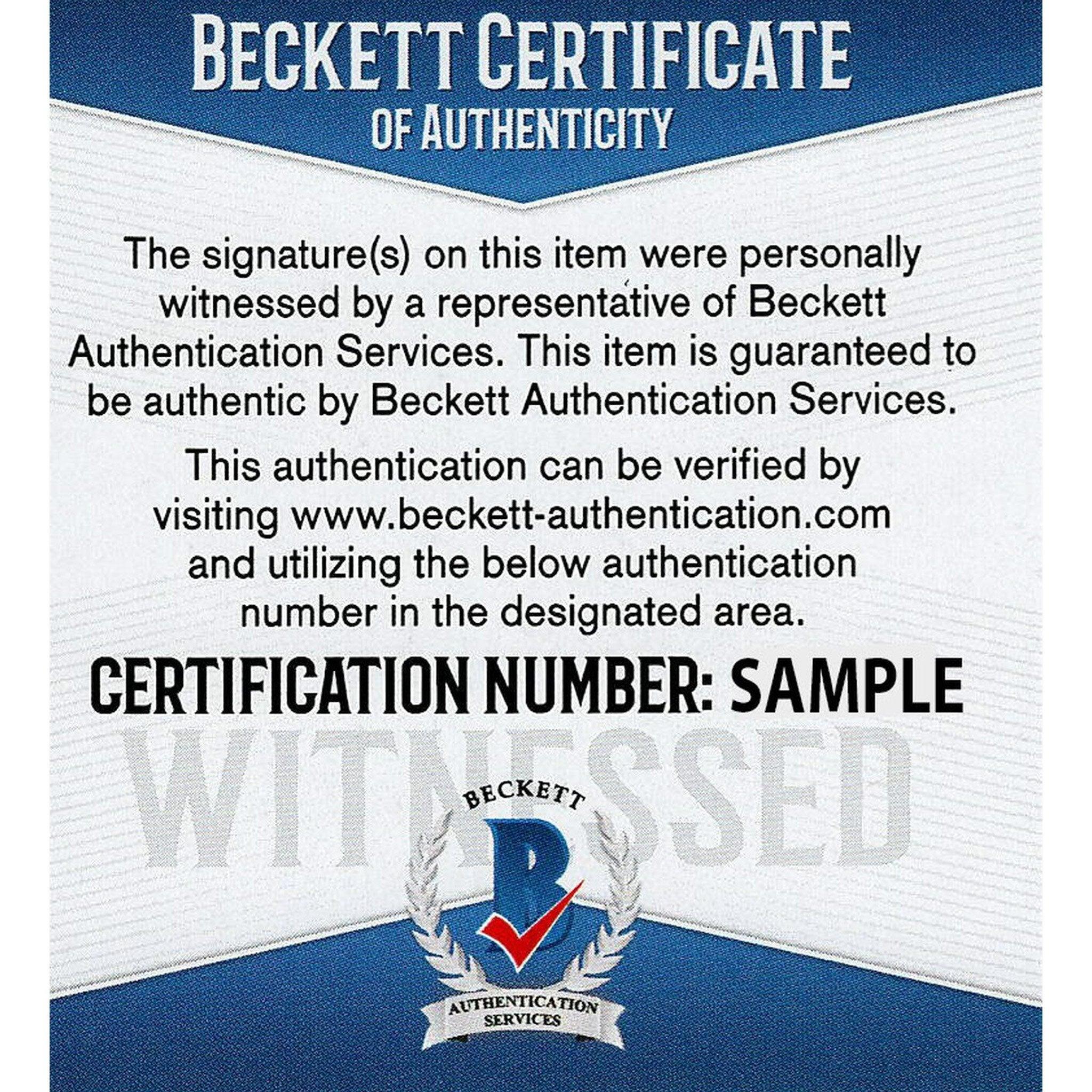Ahman Green Autographed Pro Edition White Football Jersey - Beckett Certified - Perfect for Collectors, Fans, and Sports Memorabilia Displays