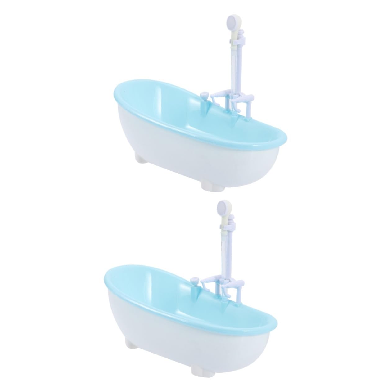 VICASKY 2-Pack Sky Blue Bathtub Toys for Kids - Fun Bath Time Spray Figurines for Boys & Girls, Durable Plastic Bathroom Play Set | Perfect for Toddler Splash Play, Baby Shower Gifts & Pool Party Favors