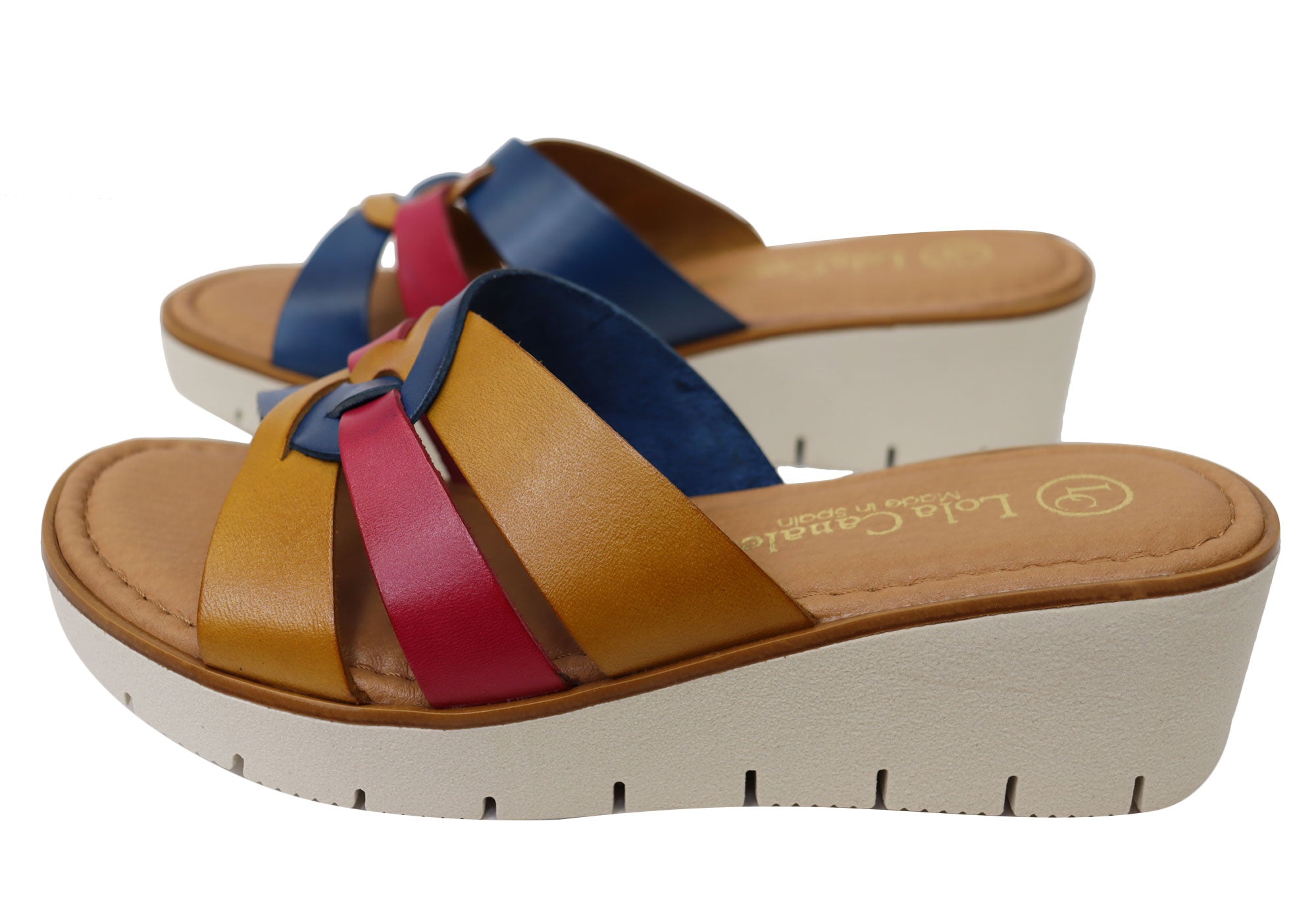 Lola Canales Zena Women's Comfortable Spanish Leather Slides Sandals - Perfect for Beach, Pool, and Summer Casual Outfits