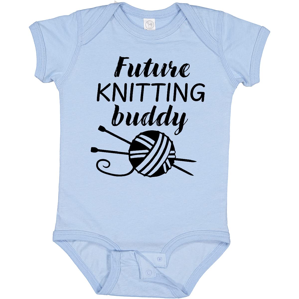 Inktastic Future Knitting Buddy Baby Bodysuit - Cute & Comfortable Infant Onesie for Newborns & Toddlers - Perfect for Family Photos, Playdates & Special Occasions