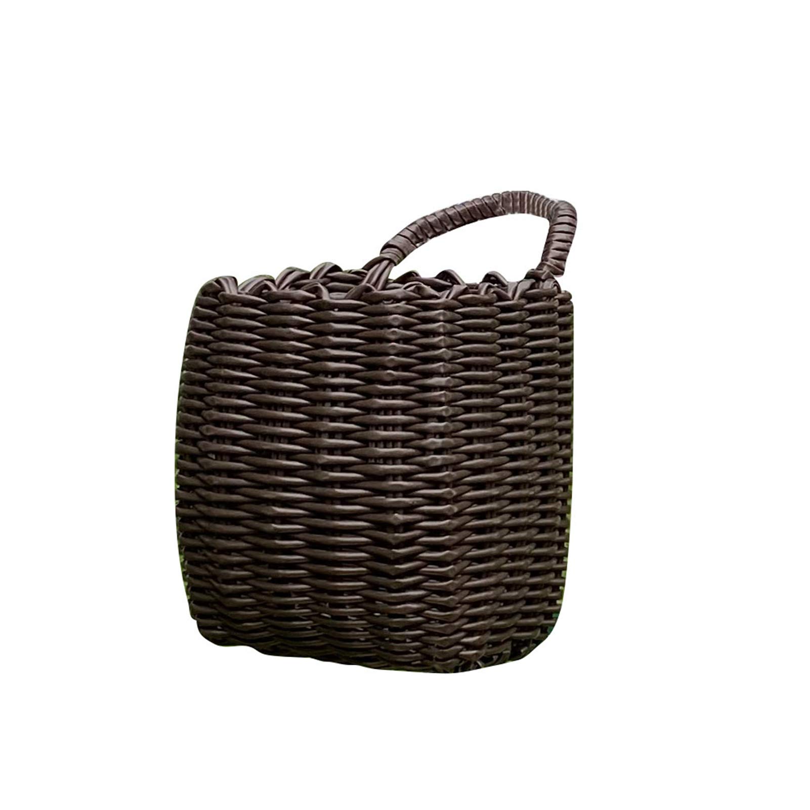 Qoyntuer Wicker Bike Basket - Detachable Front Handlebar Woven Bicycle Basket for Pets, Shopping, Commuting, Camping & Outdoor Activities | Perfect for Picnics, Farmers Markets & Beach Rides