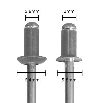Lian Li PT R01A Silver Aluminum Rivet - Premium PC Case Modding Hardware for Custom Builds & DIY Projects